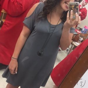 grey dress